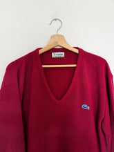 Upload image to gallery, Pull col V Lacoste des années 70&#39; - S
