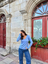 Charger l'image dans la galerie, Pull col V Ralph Lauren en coton - S
