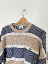 Upload image to gallery, Pull Lacoste à la maille tressée des années 80’ fabriqué en France - XL
