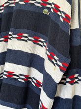 Charger l&#39;image dans la galerie, Pull Lacoste à motifs fabriqué en France dans les années 90&#39;s - XL
