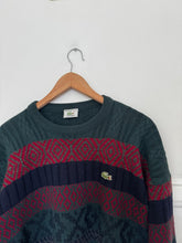 Upload image to gallery, Pull Lacoste en grosse maille fabriqué en France des années 90&#39;s - M
