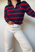 Charger l&#39;image dans la galerie, Pull half zip Ralph Lauren à rayures - S
