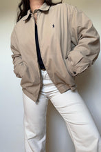 Charger l&#39;image dans la galerie, Veste Ralph Lauren style Harrington beige - M
