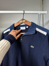 Charger l&#39;image dans la galerie, Pull half zip Lacoste en laine fabriqué en France - S
