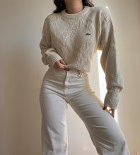 Upload image to gallery, Pull Lacoste en grosse maille fabriqué en France des années 80&#39; - M
