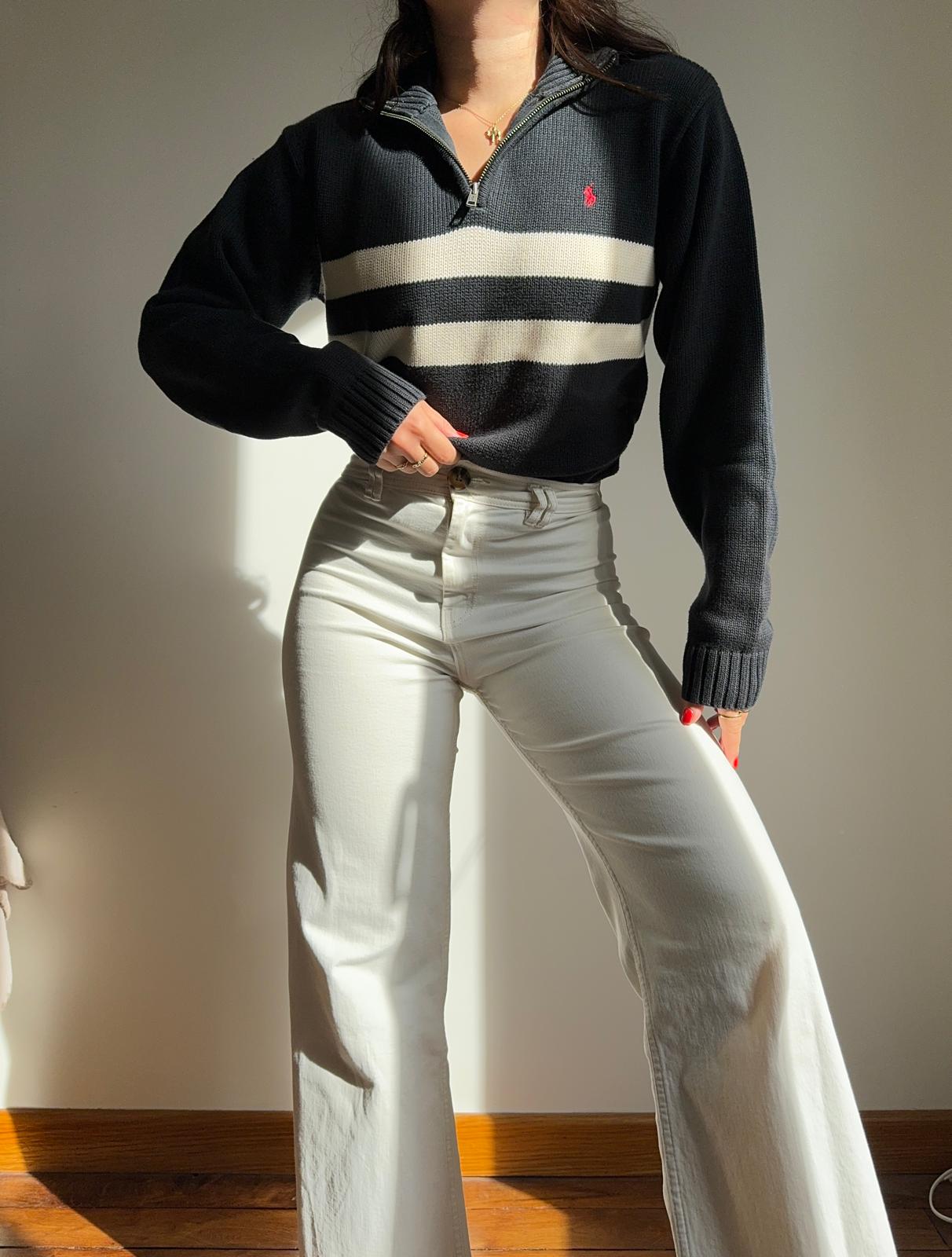 Pull half zip Ralph Lauren en coton - S