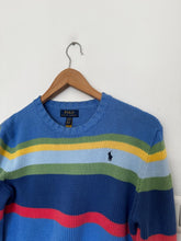 Charger l&#39;image dans la galerie, Pull Ralph Lauren à rayures multicolores - S
